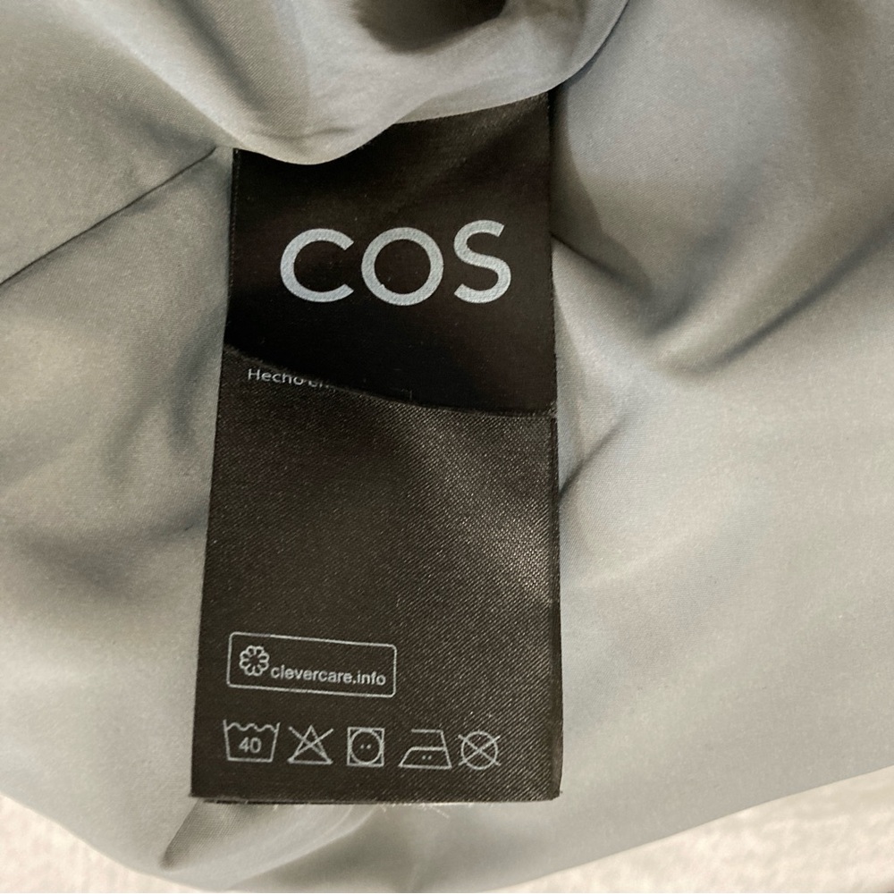 COS Gray Shirt Jacket Plaid Light  Men's size M - Picture 8 of 15